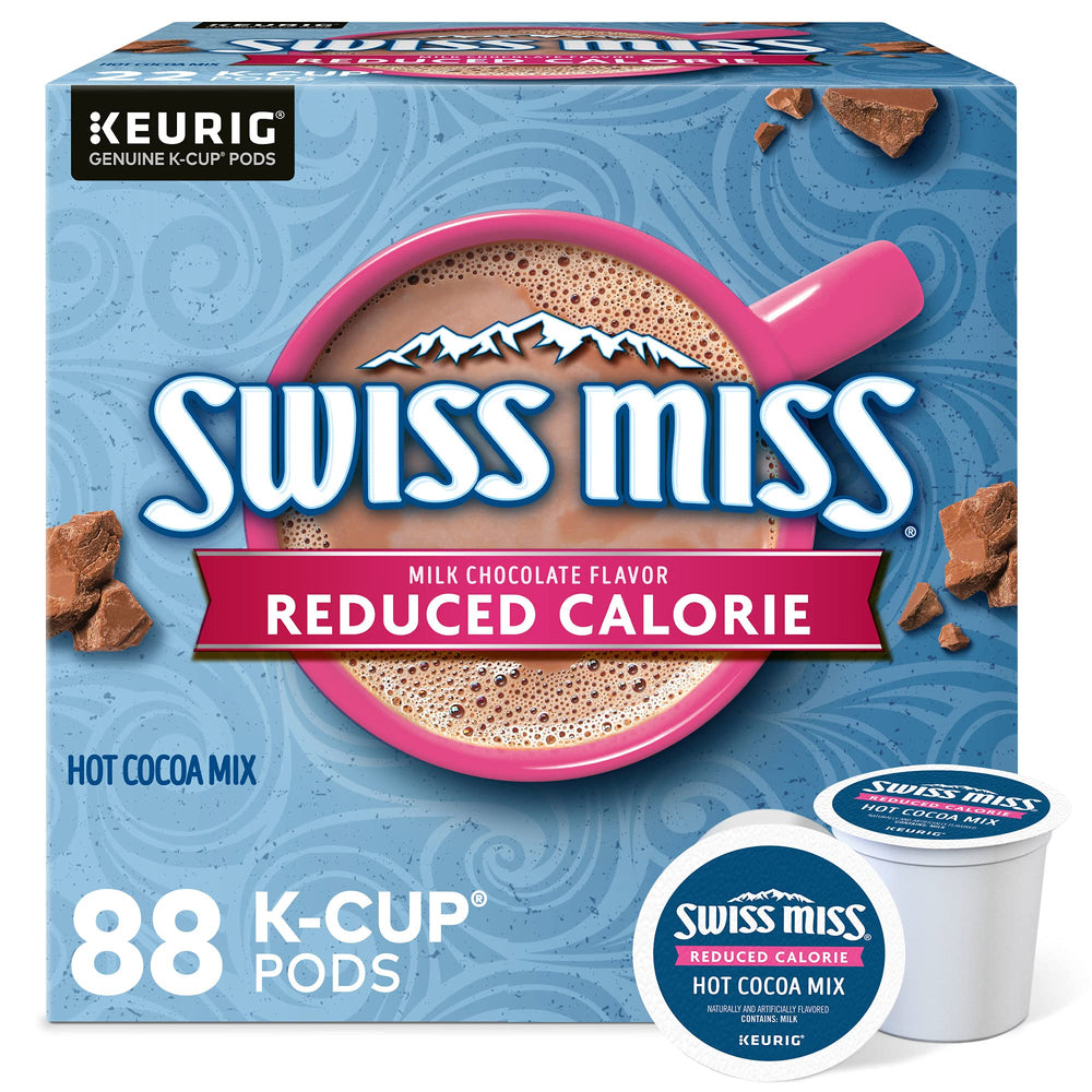 Swiss Miss Reduced Calorie K-Cup packaging ready for Keurig brewing