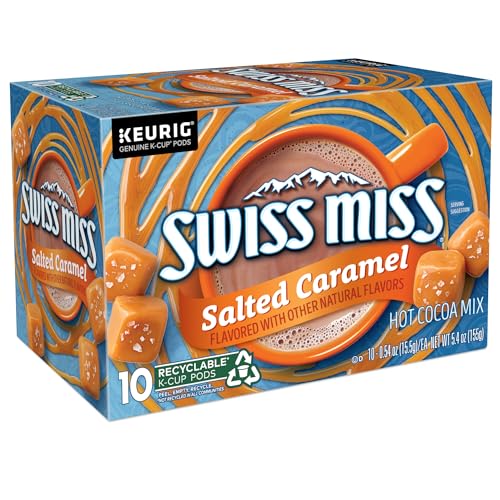 Swiss Miss cocoa ingredients with caramel hints on label