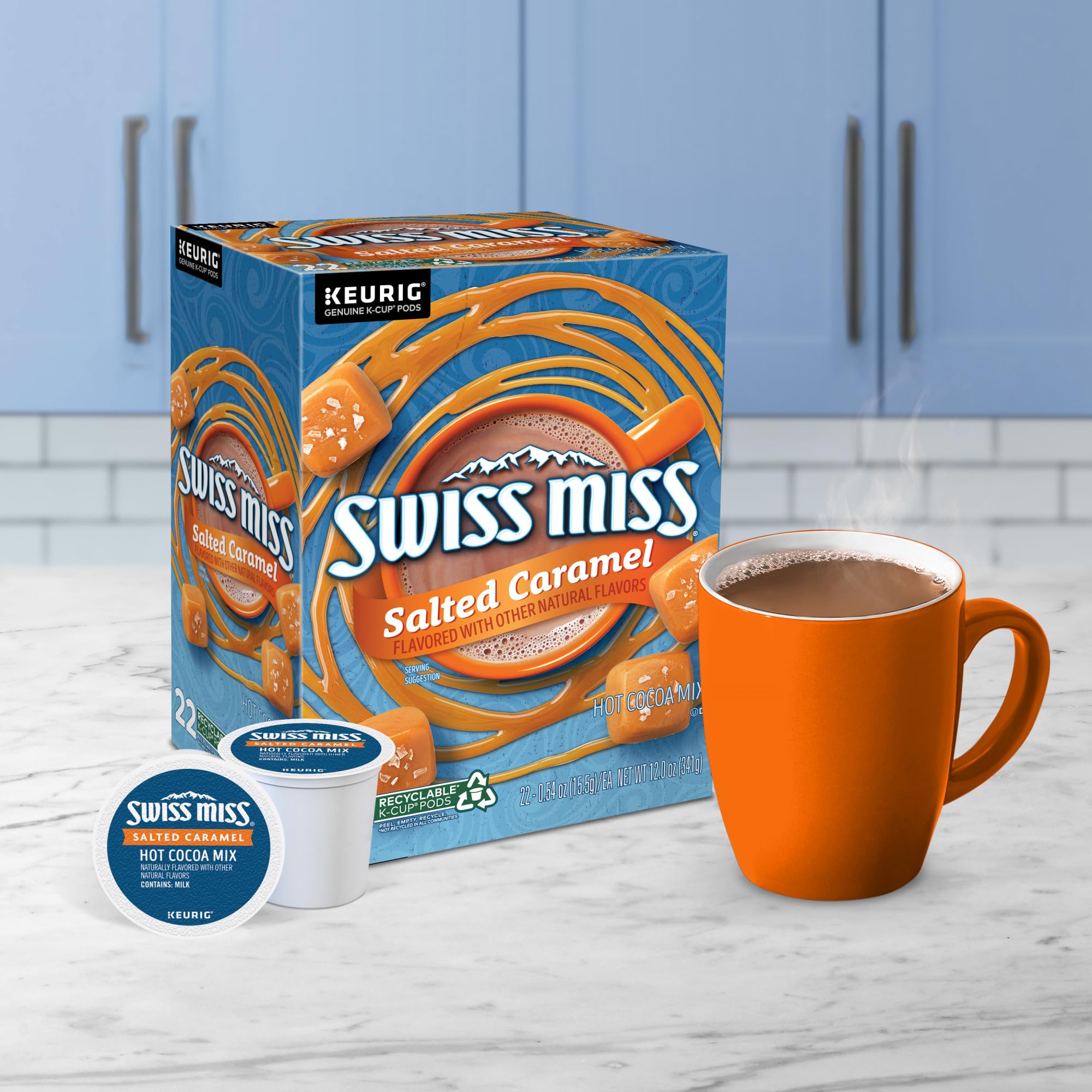 Ingredients list for Swiss Miss Salted Caramel hot cocoa