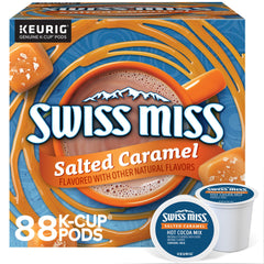 Swiss Miss Salted Caramel hot cocoa K-Cup box for quick cozy mornings