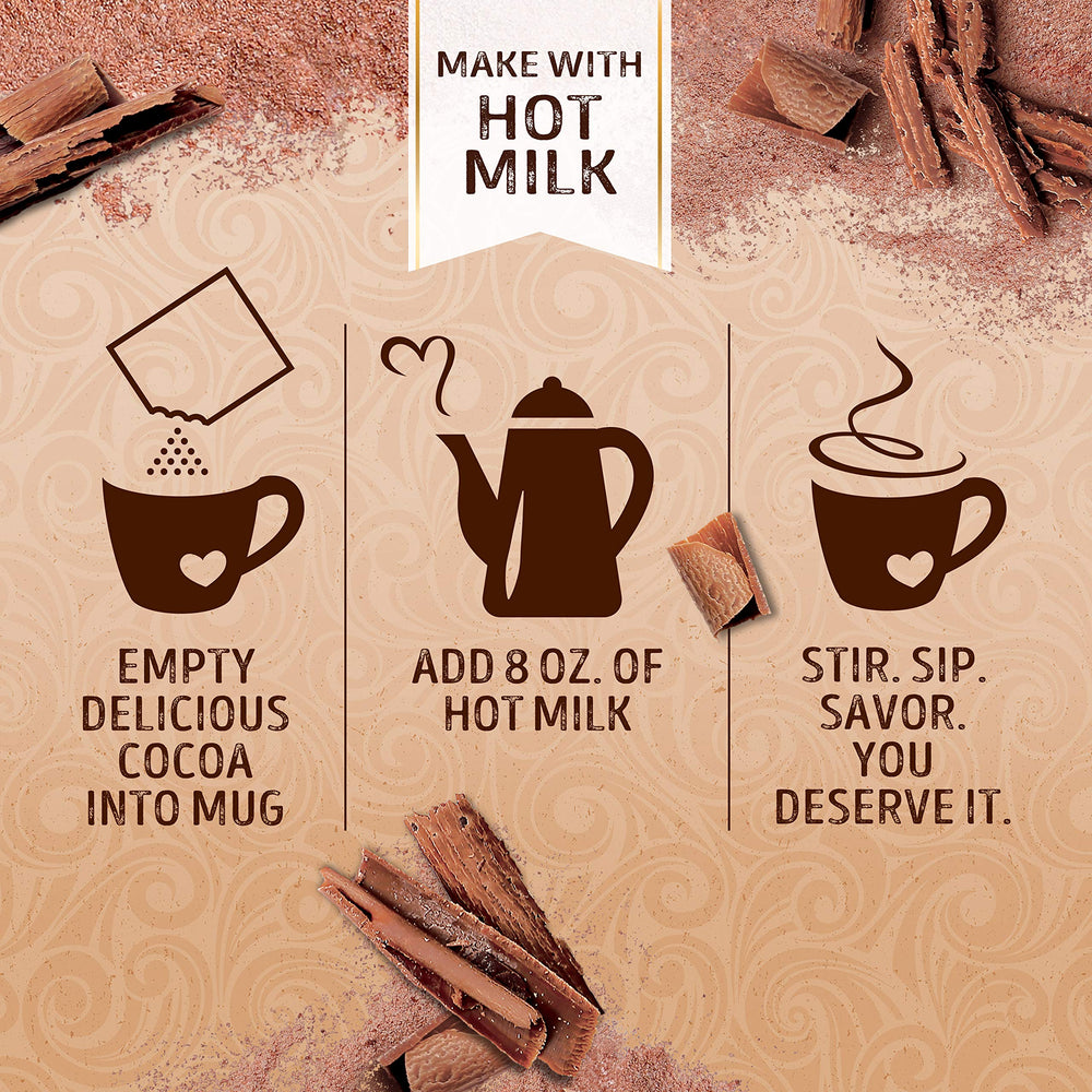 Family cups enjoying Swiss Miss cocoa together for shared warmth.