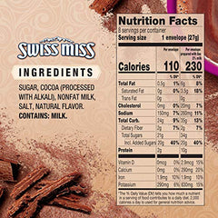 Swiss Miss Simply Cocoa packet front ready for cozy cup.