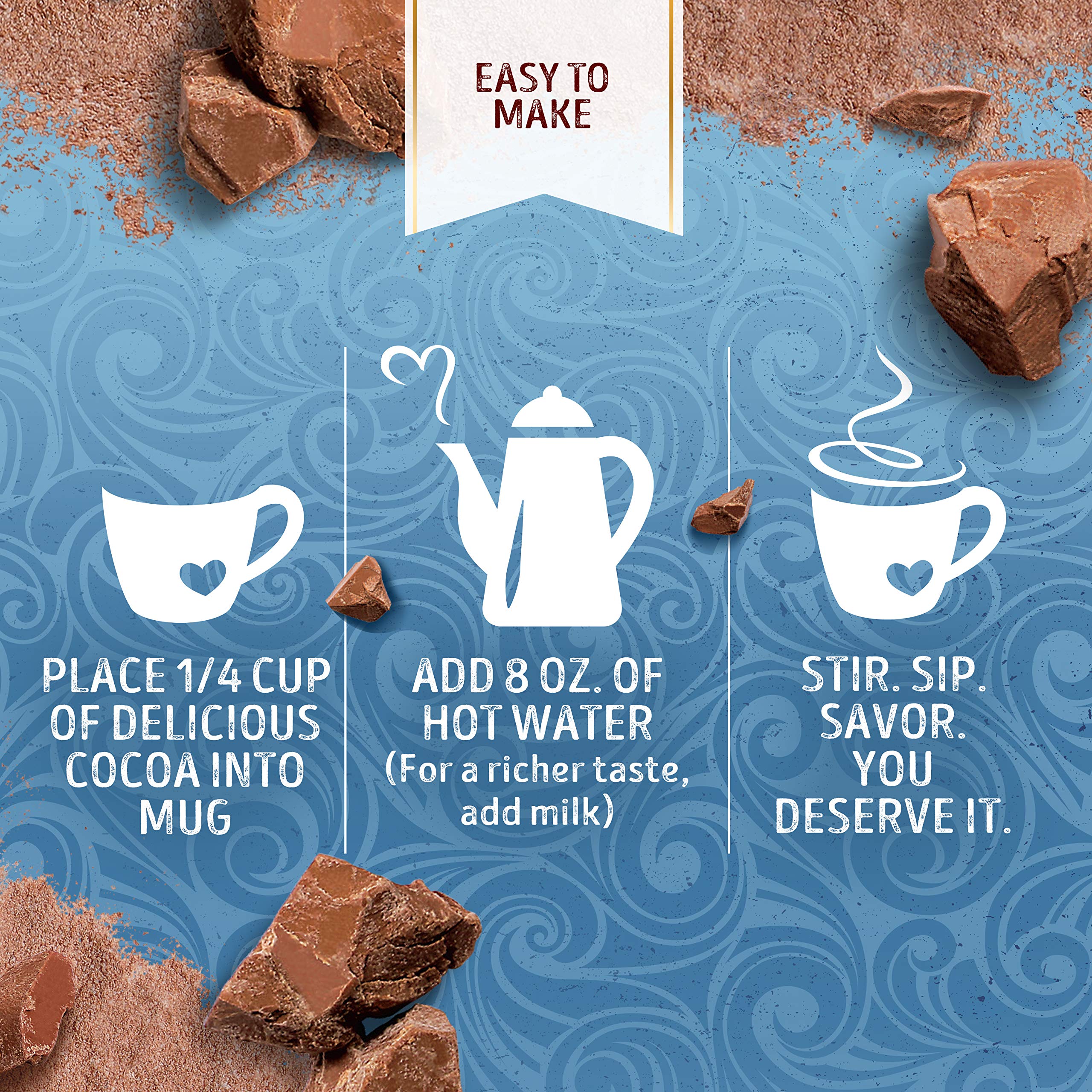 Swiss Miss snow day cocoa scene for cozy celebrations