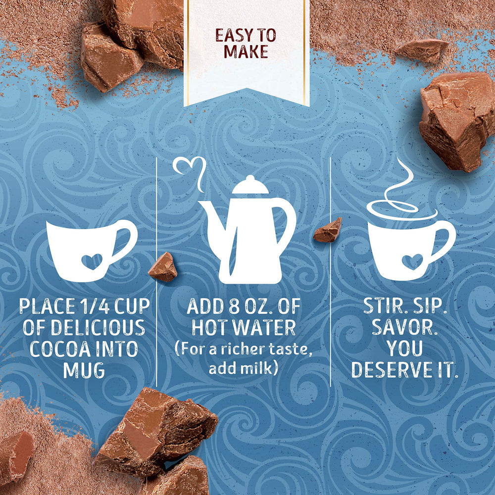 Swiss Miss snow day cocoa scene for cozy celebrations