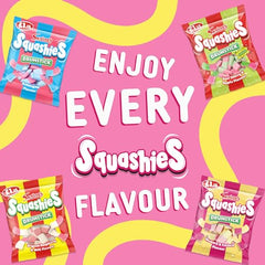 Swizzels Drumstick Squashies Rhubarb & Custard front-view bag showcases bright candy.