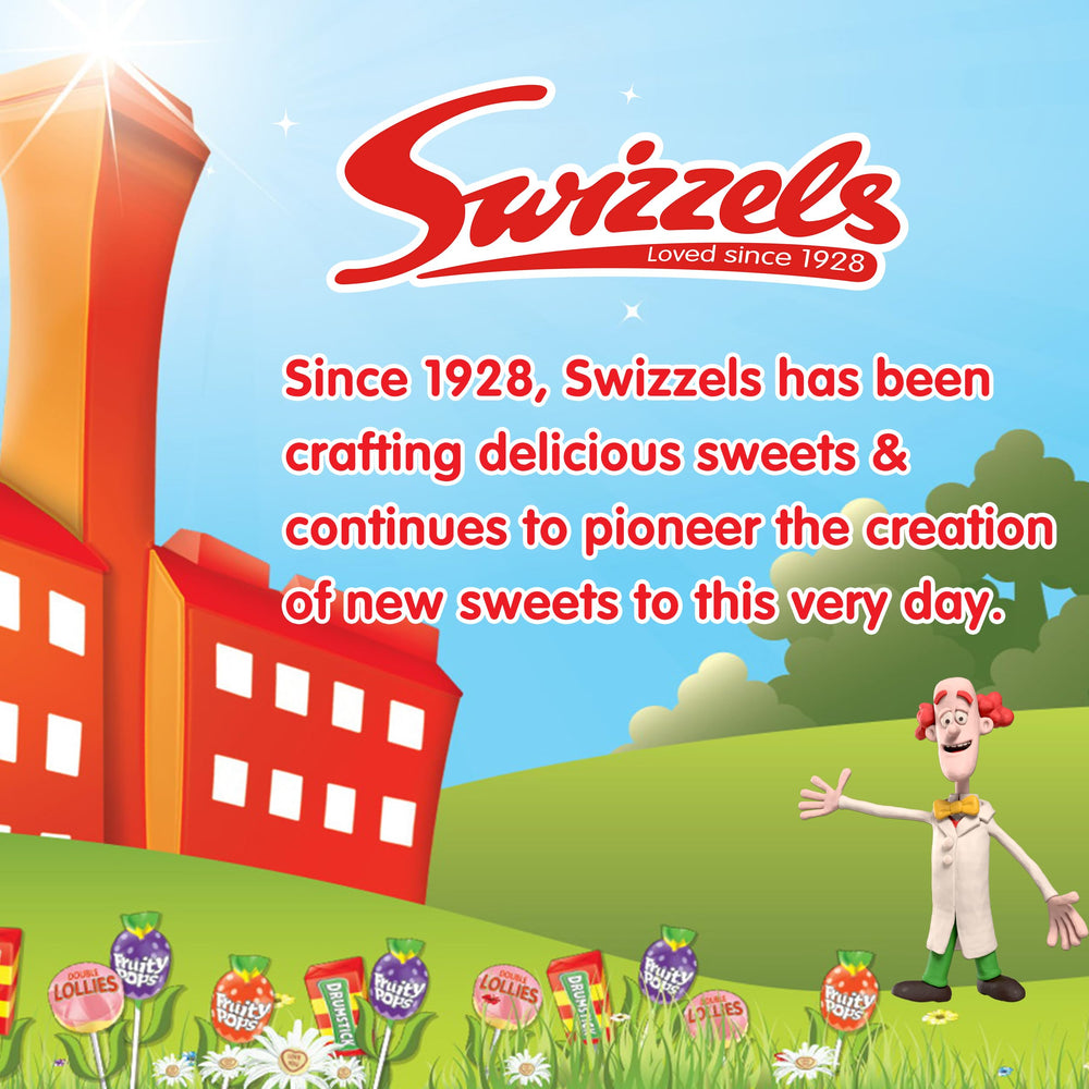 Swizzels Drumstick Squashies Rhubarb & Custard ideal for movie nights.