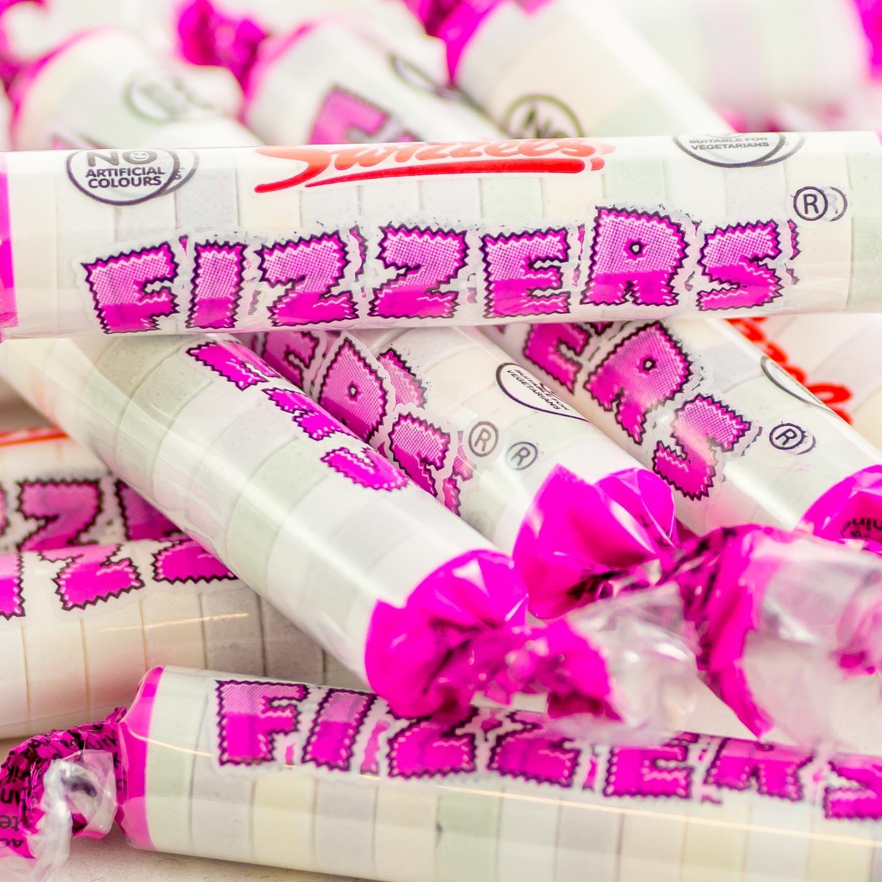 Swizzels Fizzers 500g pack – tangy candy bites for sharing and nostalgia