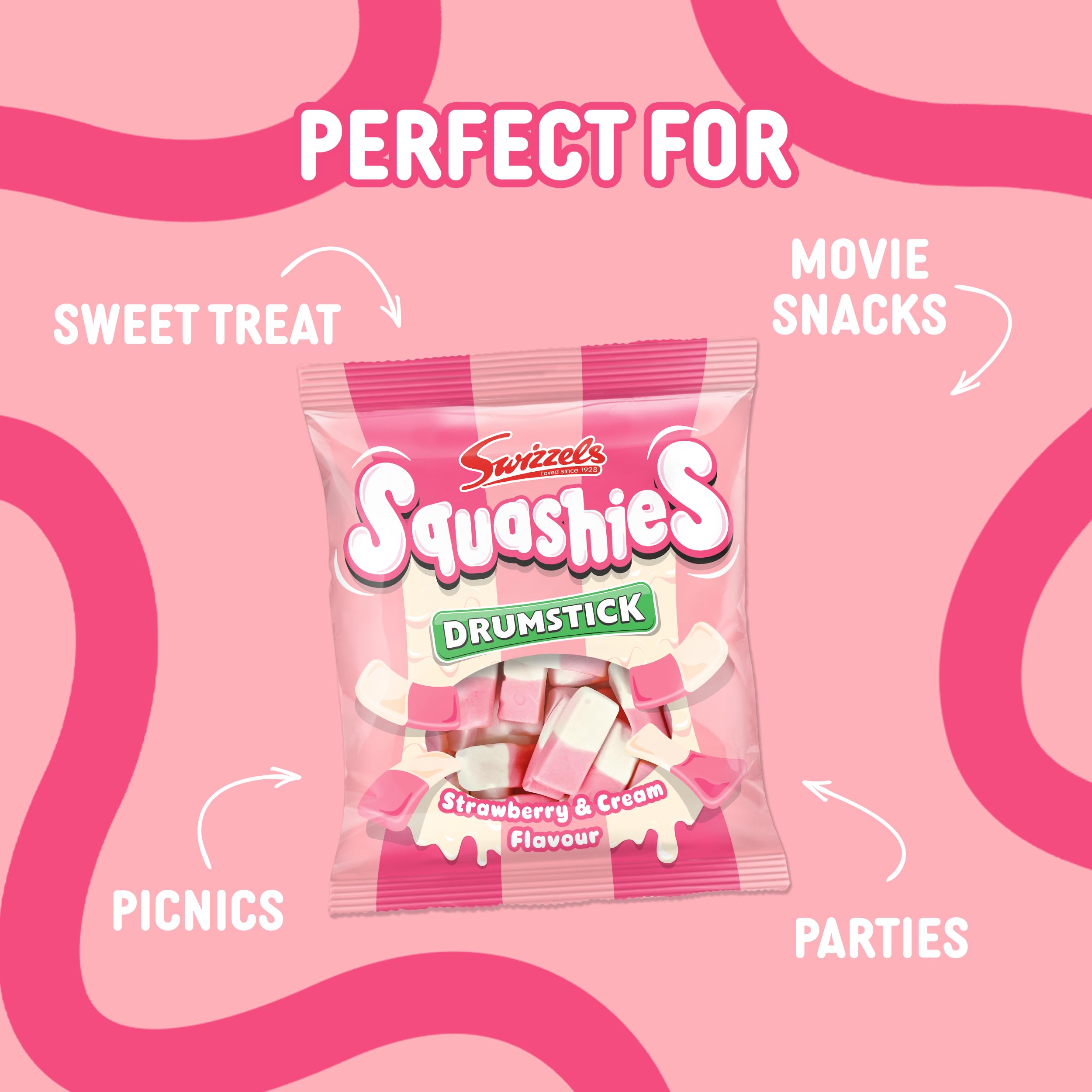 Gluten-free Swizzels Squashies label for gluten-conscious shoppers