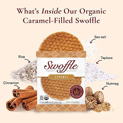 Swoffle organic gluten-free stroopwafel pack with clean ingredients