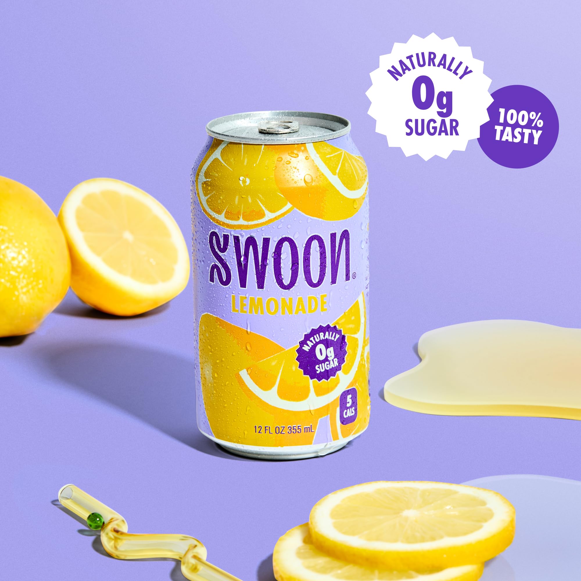 Swoon Lemonade being poured into a glass for a refreshing moment.