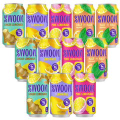 Swoon Lemonade variety pack with assorted flavors offers zero sugar refreshment.