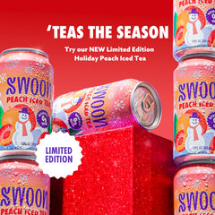 Swoon Peach Tea promo pack ready for on-the-go sipping.