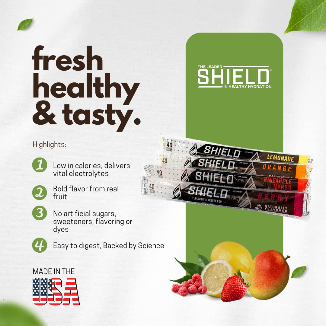 SWORD PERFORMANCE SHIELD berry freeze pop delivers fruity sweetness without artificial additives.