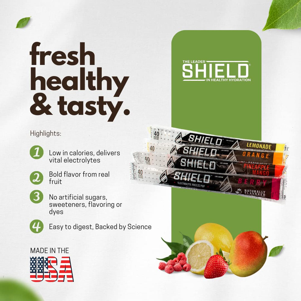 SWORD PERFORMANCE SHIELD berry freeze pop delivers fruity sweetness without artificial additives.