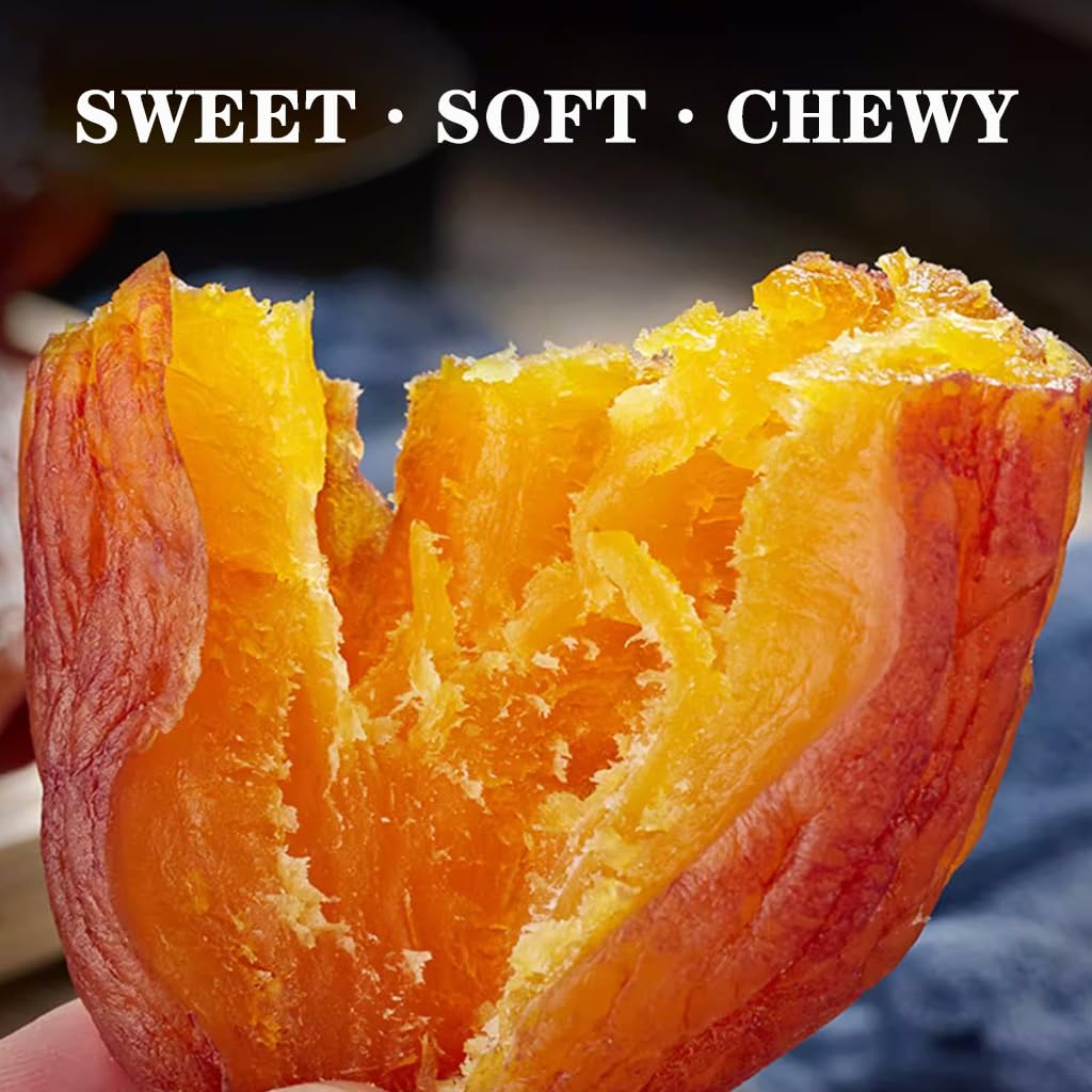 SXET Dried Sweet Potatoes in hand ready to snack