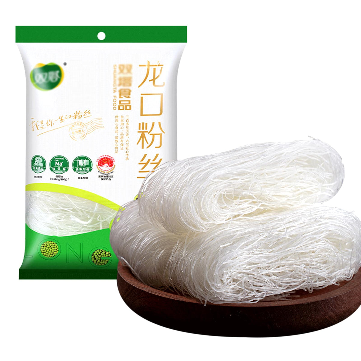 SXET mung bean thread noodles packaging with convenient four-bundle pack for quick meals