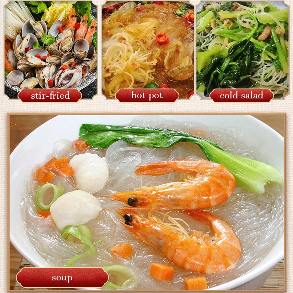 SXET mung bean noodles 24-month shelf life label on packaging