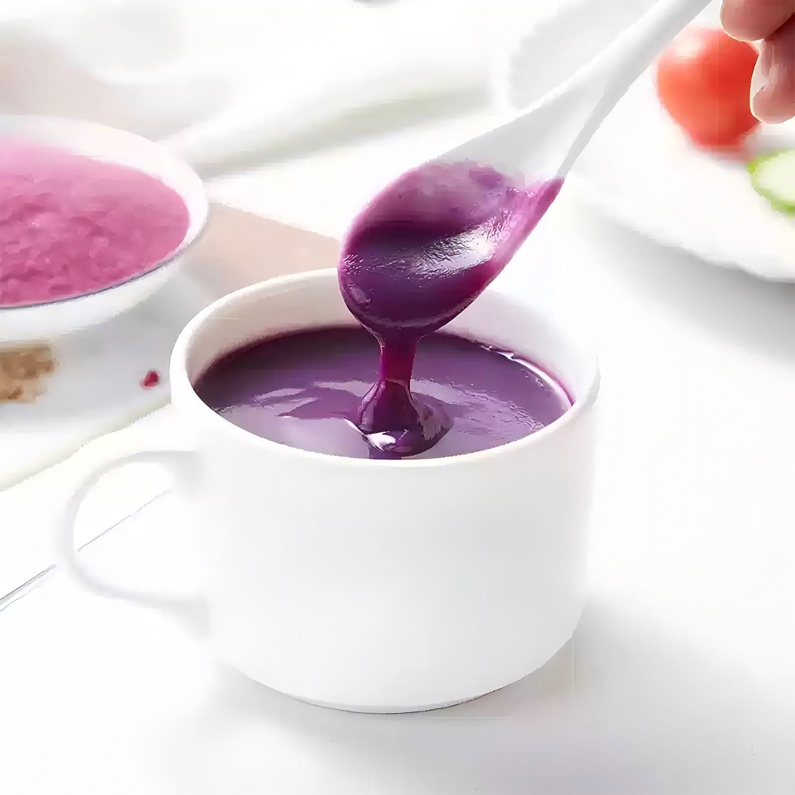 SXETBEAN purple sweet potato powder baking dough color boost and texture.