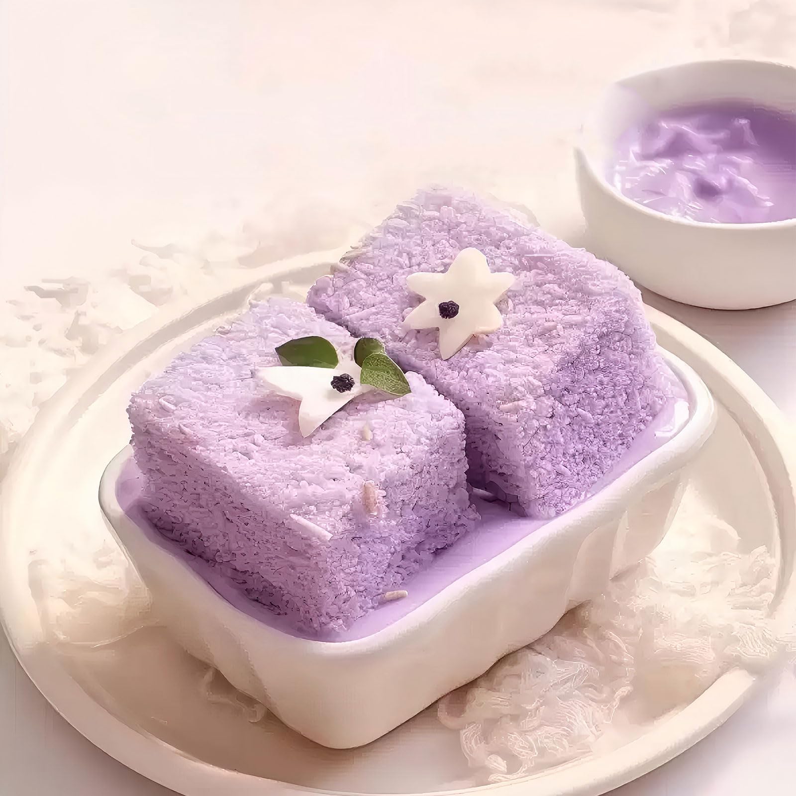SXETBEAN ube powder in a smoothie for vibrant color and flavor.
