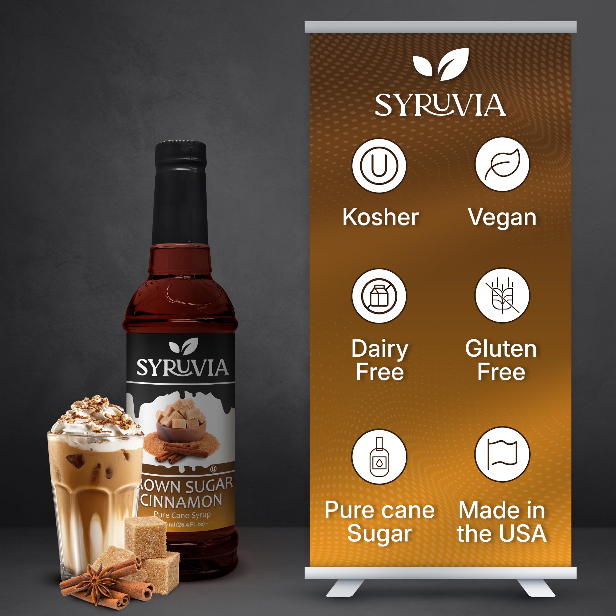 SYRUVIA Syrup over oats provides a gentle sweetness boost.