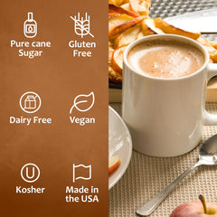 Drizzled over dessert, Syruvia adds rich flavor and spice