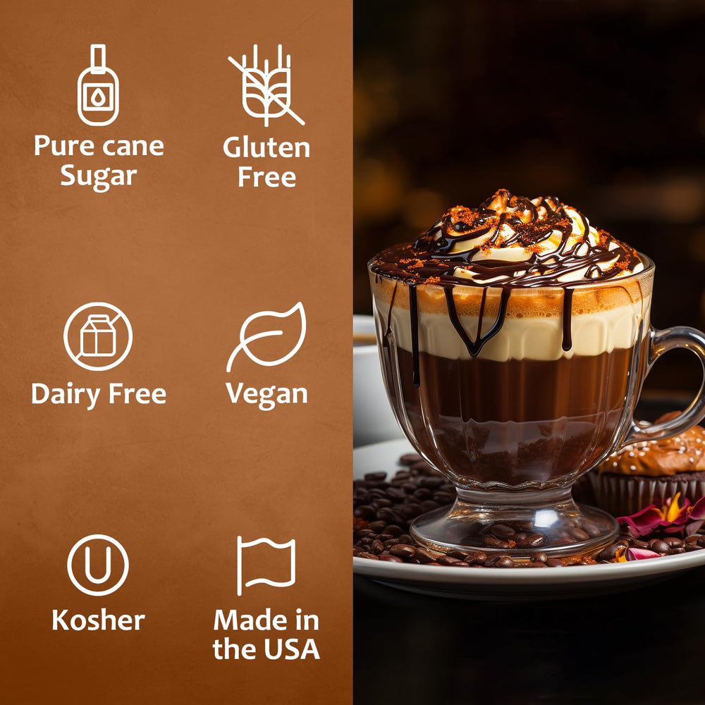 Latte with Syruvia Cupcake Syrup enhances aroma and taste.