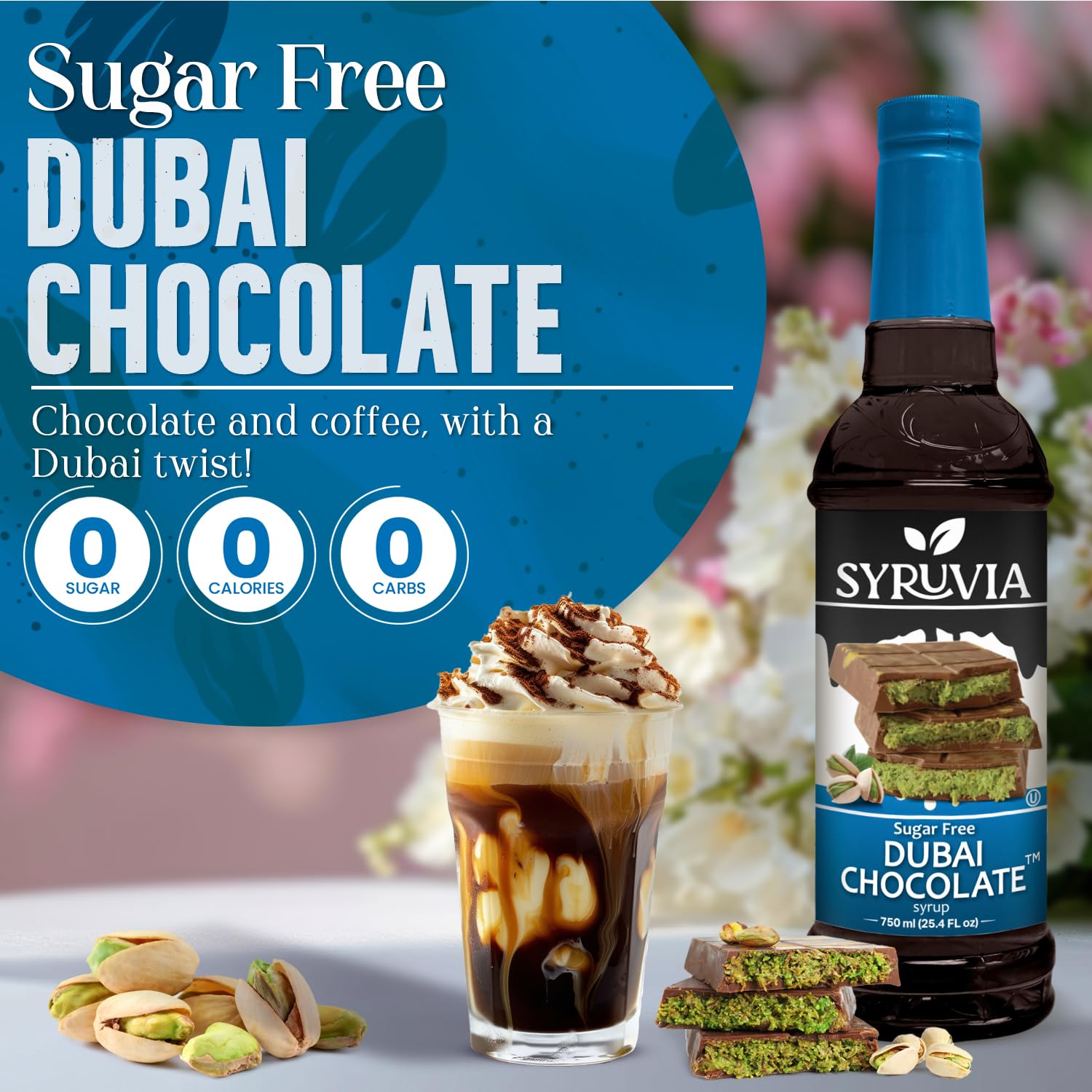 SYRUVIA Coffee Syrup latte creation with rich aroma
