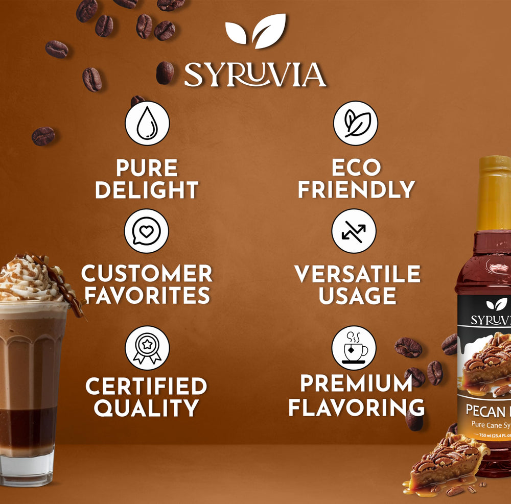 SYRUVIA pecan pie shake addition creates indulgent, creamy beverages