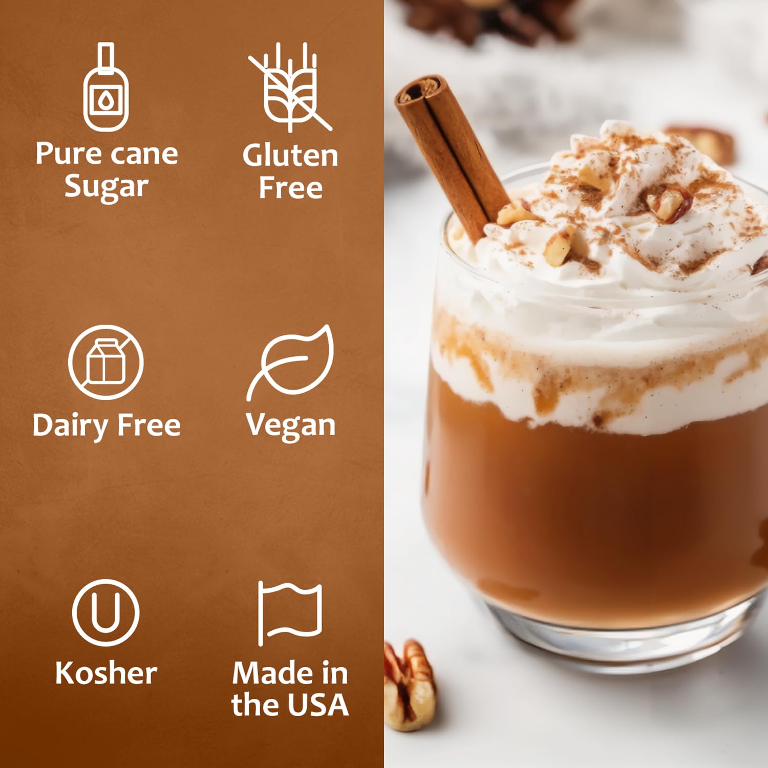 SYRUVIA pecan pie tea mix for a cozy, flavorful cup