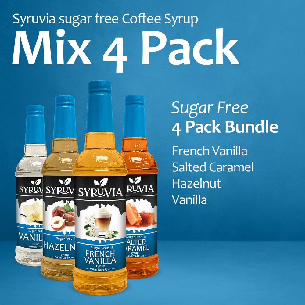 SYRUVIA syrup bottle pour-ready design makes flavor adjustment simple.