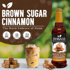 Pouring onto a latte, Syruvia enhances aroma and sweetness