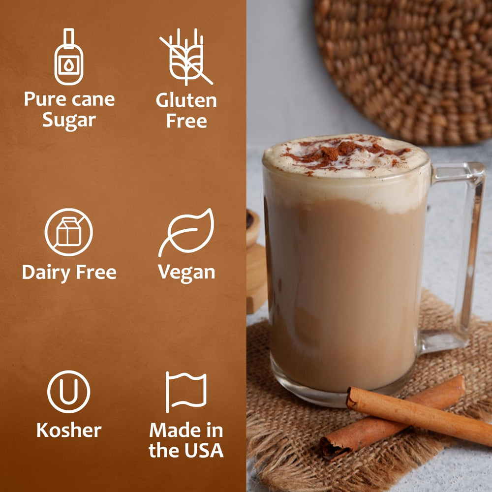 SYRUVIA syrup topping on dessert adds depth and sweetness