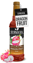 SYRUVIA Dragon Fruit Syrup bottle ready to elevate cocktails and desserts.