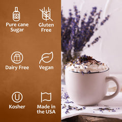 SYRUVIA Pure Cane Sugar ingredients emphasize clean sweetness