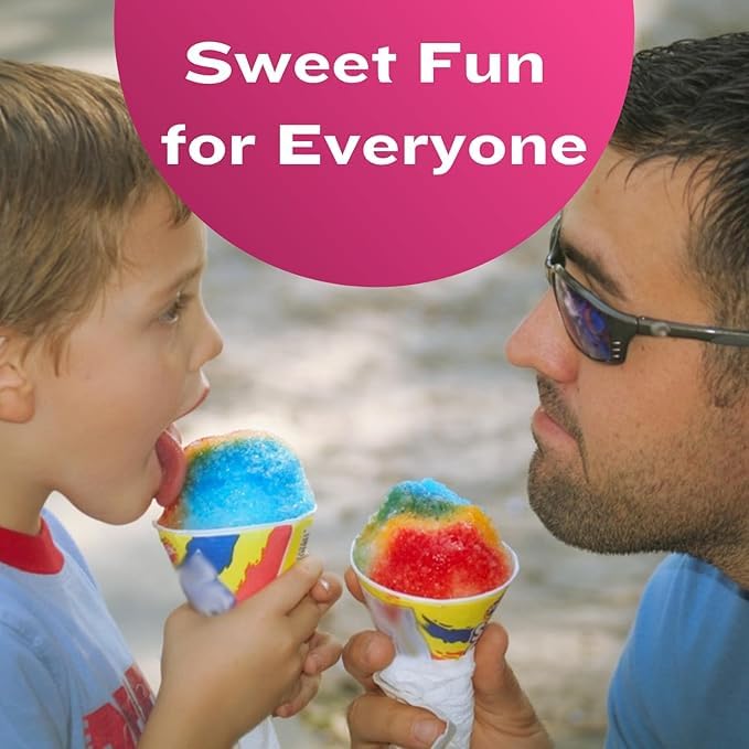 SYRUVIA snow cone dessert ideas with sugar-free flavor options