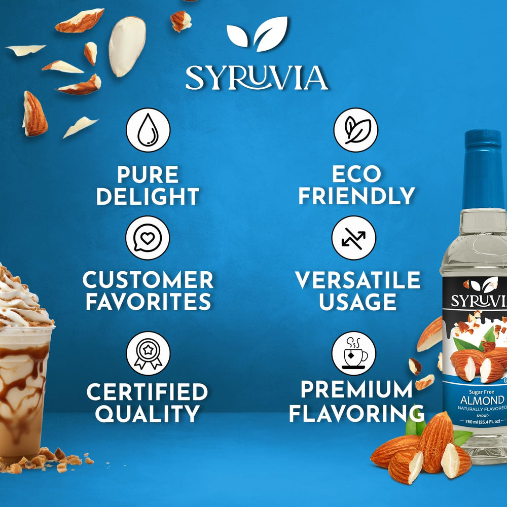 Close-up of ingredients highlighting almond flavor and no added coloring