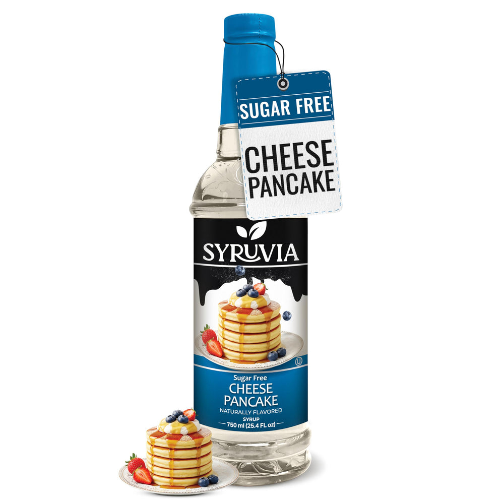 SYRUVIA sugar-free cheese pancake syrup bottle for café-style drinks