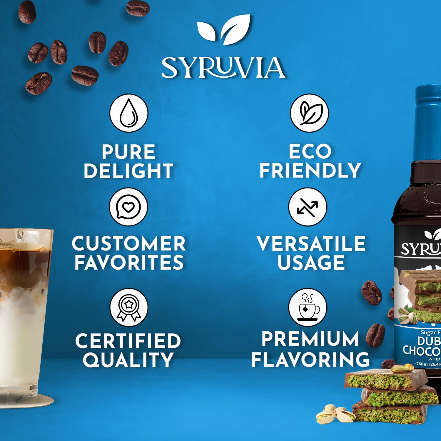 Creamy shakes and iced coffee benefit from SYRUVIA syrup