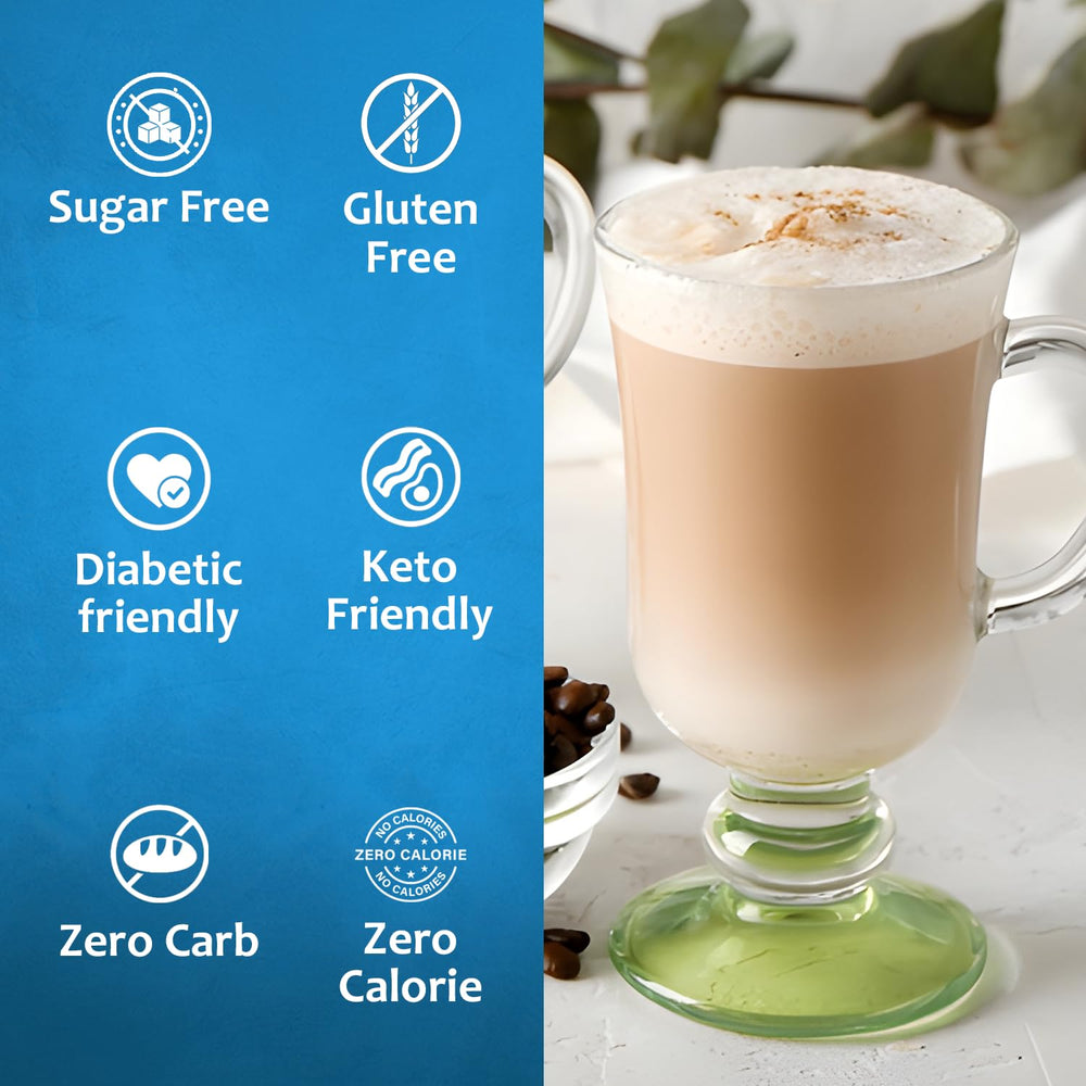 SYRUVIA sugar-free almond syrup drizzle over desserts adds depth without sugar.