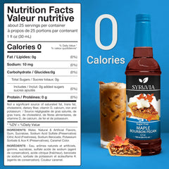 SYRUVIA syrup pour showing sugar-free flavor for lattes and beverages
