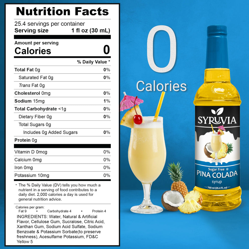 SYRUVIA syrup pour captures tropical aroma for refreshing drinks