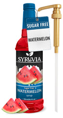 SYRUVIA Watermelon Syrup bottle showing bright flavor for drinks and desserts