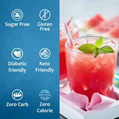 SYRUVIA Watermelon Syrup with iced tea demonstrating refreshing possibilities
