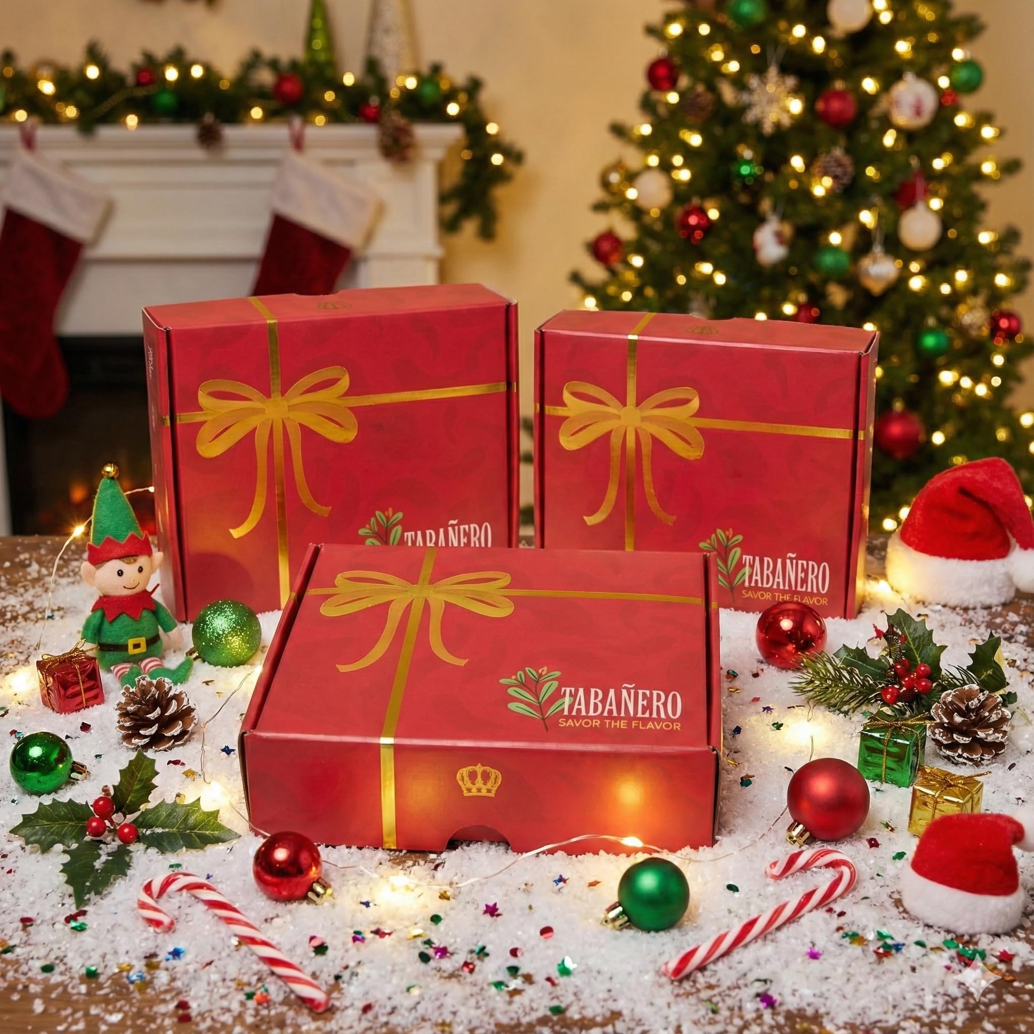 Tabanero gift box with bottles ideal for holiday gifting