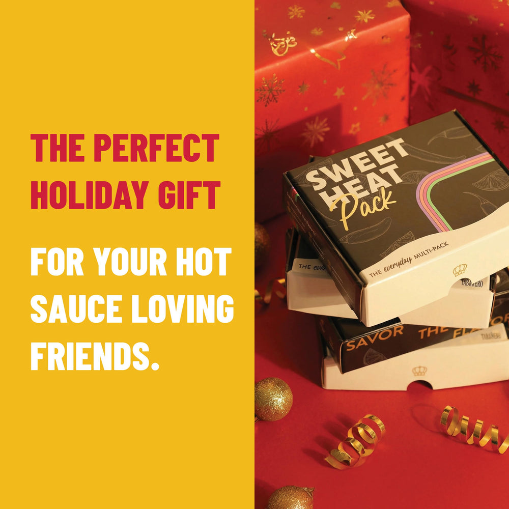 Tabanero mini sampler gift box shows four flavors for home tastings.