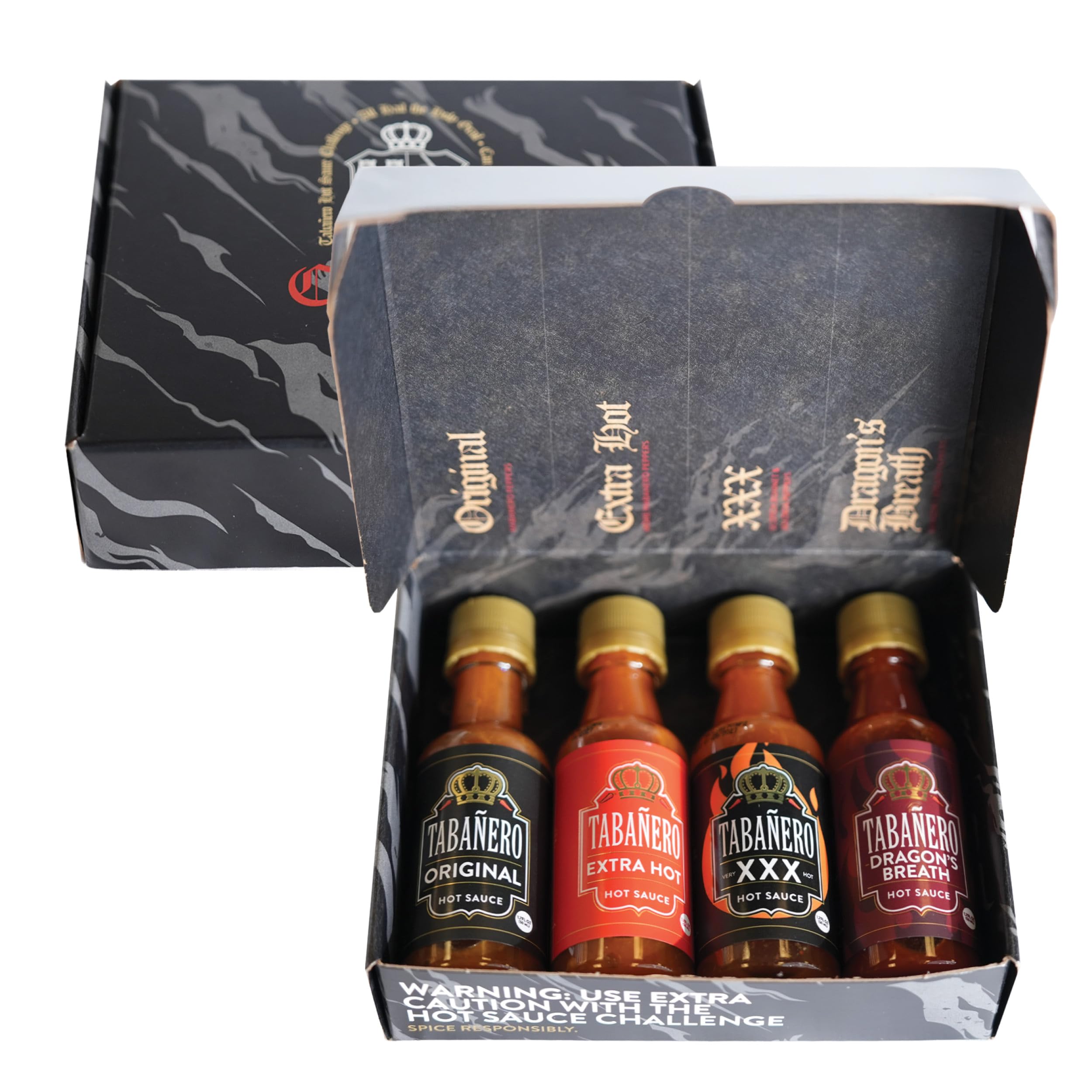 Tabanero Original bottle close-up highlighting bold flavor.