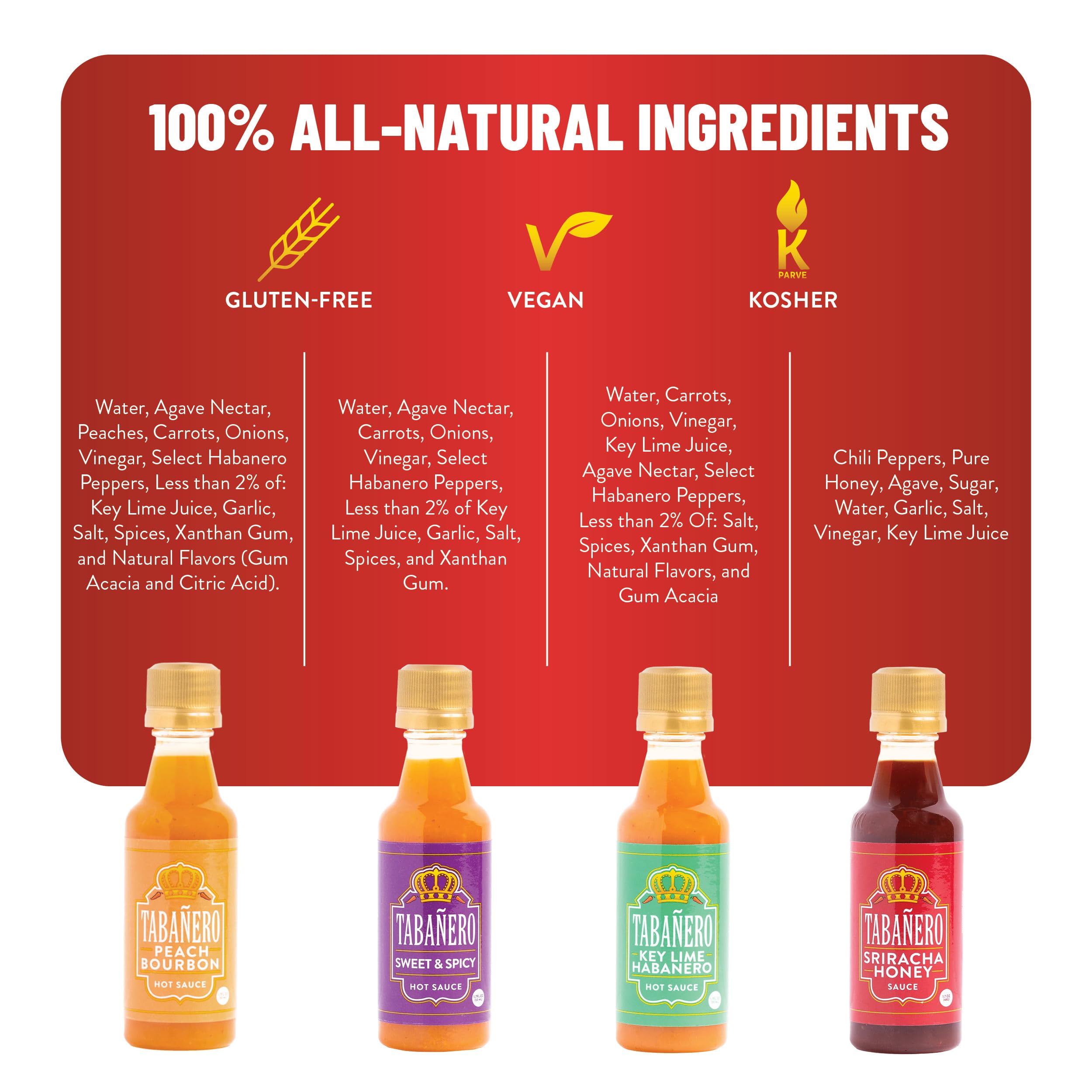 Tabanero Sriracha Honey bottle offers balanced heat with sweet notes for dishes.