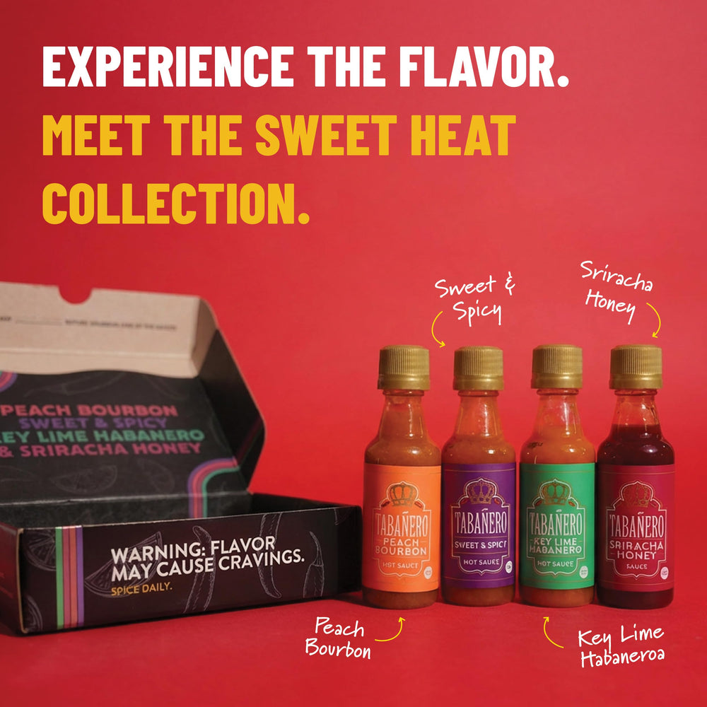Tabanero Sweet & Spicy bottle pairs bright sweetness with lingering heat.