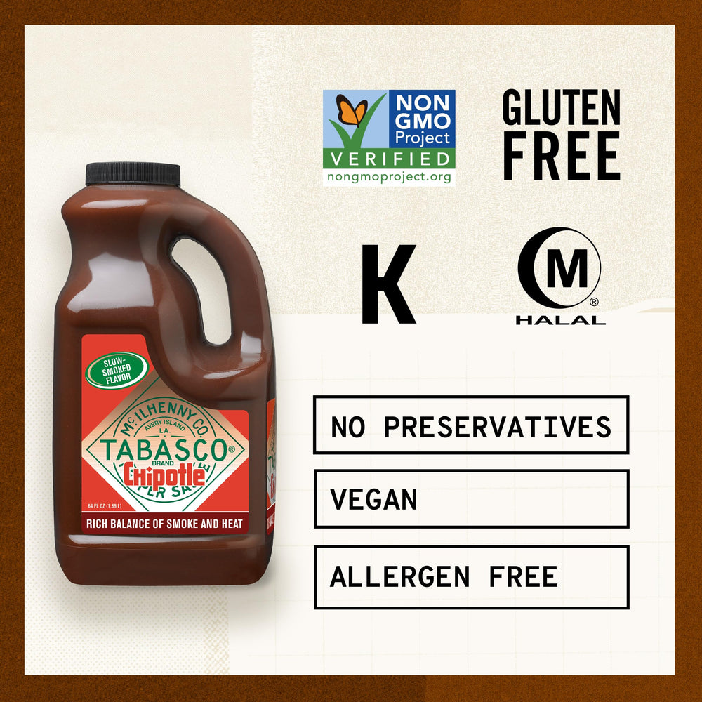 TABASCO Chipotle sauce on a side dish like mac &amp; cheese for depth.