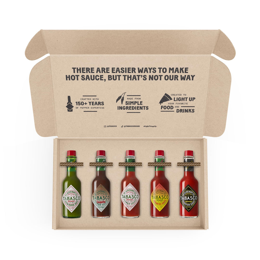TABASCO Habanero bottle pour delivers bold pepper warmth